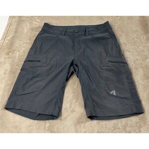 Eddie Bauer first ascent cargo shorts Men's 35 Gray Hiking Nylon Stretch Casual